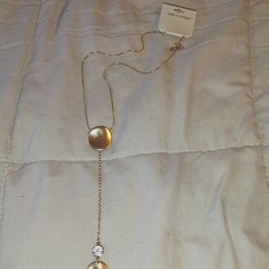 Women's gold necklace Jade and Jasper